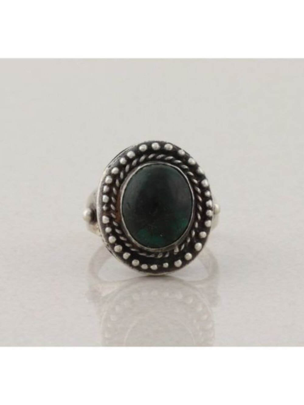 Sterling Silver Chrysocolla Ring Size 7 1/2